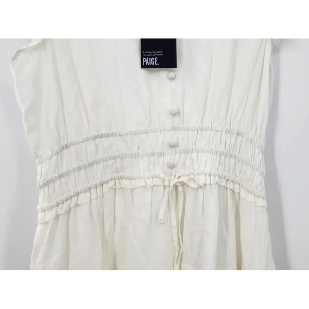 New NWT Revolve Paige Paradis Mini Dress White Size Medium‎